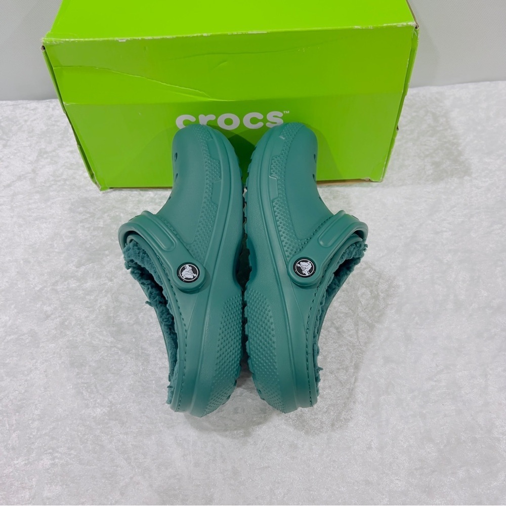 Crocs Classic Lined Clog Unisex Emerald Size M/4 W/6 Lightweight Comfy - Picture 5 of 11
